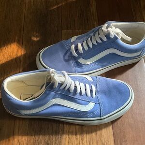 Vans Old Skool Blue and White Skate Sneakers Women 9 / 7.5 Men